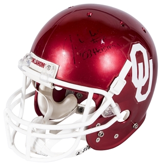 Jason White Signed & Inscribed Oklahoma Sooners Helmet (Beckett & Tisdale LOA)
